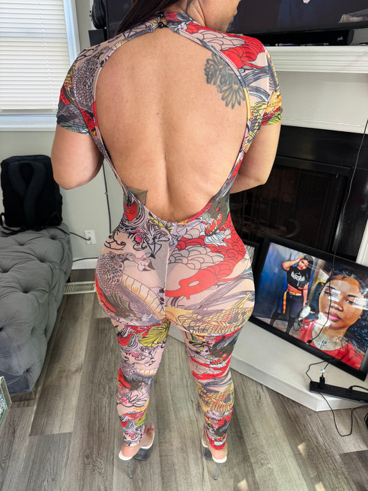 Asian Mesh jumpsuit
