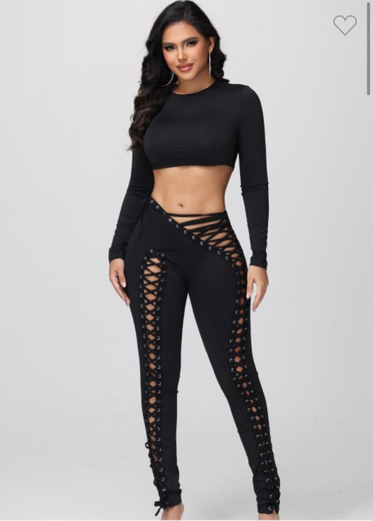 Lace up set