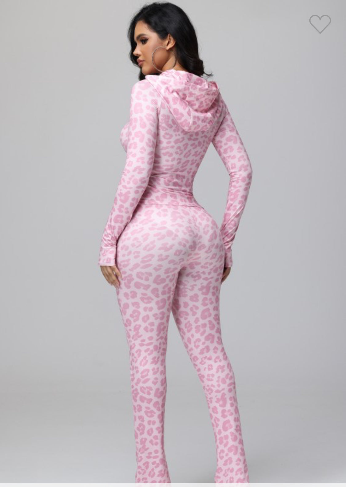 Pink leopard 2 piece set