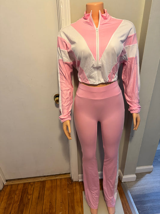 Contrast Leggings Set