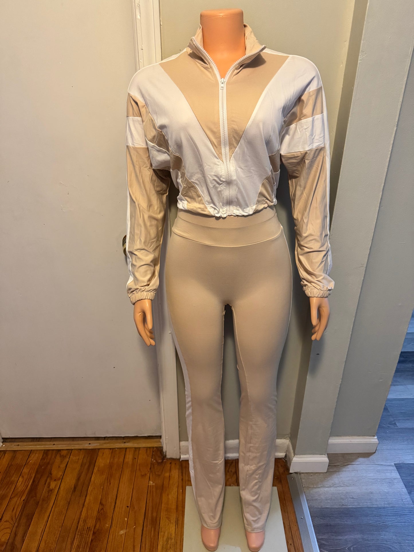 Contrast Leggings Set