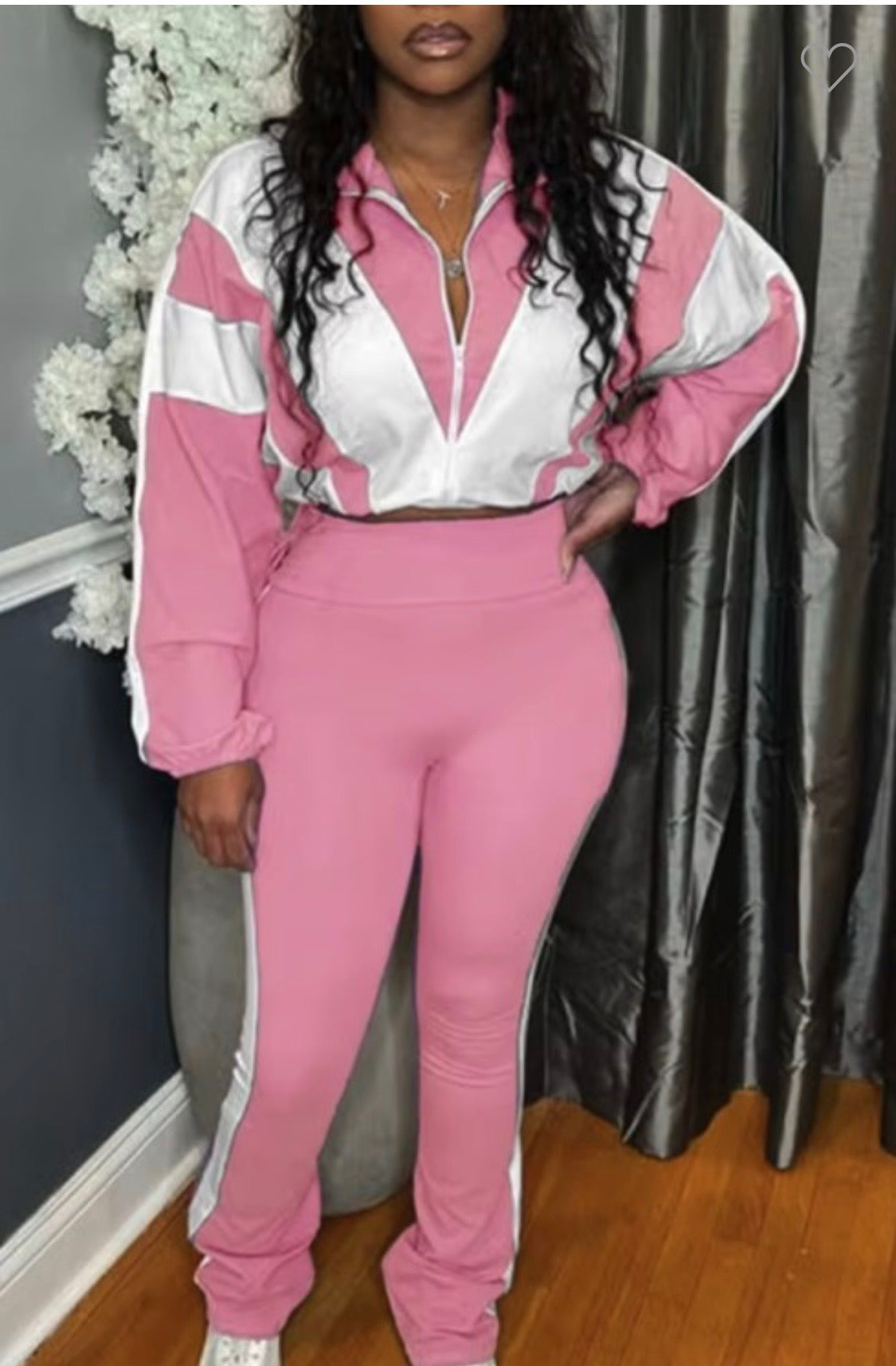 Contrast Leggings Set