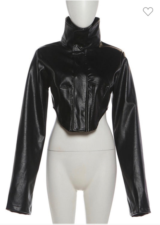 Biker leather jacket