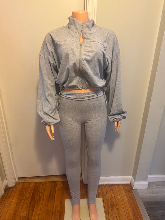 Grey leggings set